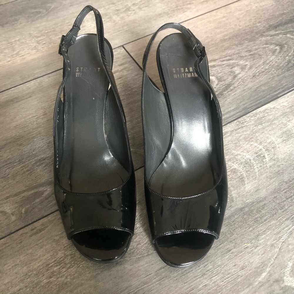 STUART WEITZMAN real leather platform sandals - Picture 2 of 6